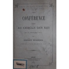 CONFERENCE FAITE AU CERCLE DES XIII LE 10 FEVRIER 1871