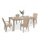 Set mobilier de grădină Futorini 4+1 cappuccino