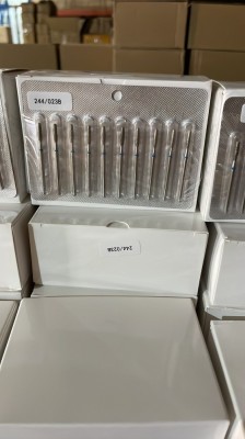 Capăt de freză de diamant pentru cuticule, flacără rotunjită, br&amp;acirc;u albastru, 244/023B foto