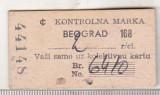 Bnk div Bilet tren Belgrad anii `70