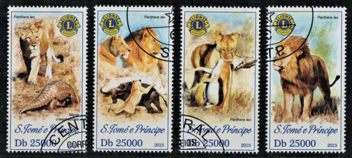 S. TOME E PRINCIPE 2013 - Fauna, Lei / serie completa
