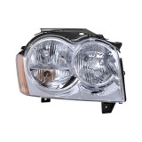 Far Jeep Grand Cherokee (Wh), 01.2005-2007, reglare Manuala, tip bec HB3+HB4, omologare SAE, versiunea USA, cu capac far superior, 55156350AF; 551563