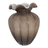 Cumpara ieftin Vaza flori sticla maro &Oslash; 20x28 cm