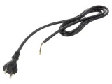 Cablu Electric 2x1,5mm2 2m Negru 16A