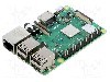 Calculator monoplaca, Raspberry Pi 3 B+ 1GB RAM, 1,4GHz, interfata Ethernet, GPIO, MIPI-CSI, MIPI-DSI, SDIO, USB, Raspberry Pi - RASPBERRY PI 3 MODEL