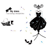 Cumpara ieftin Sticker decorativ, Moda, My dress, 110 cm, 701STK