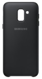 Husa Samsung EF-PJ600CBEGWW Dual Layer (plastic + silicon) neagra pentru Samsung Galaxy J6 2018