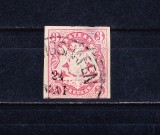 TSV$ - BAYERN, 1867 - 1868 MICHEL 15, 3 KREUZER, STAMPILAT