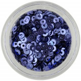 Paiete nail art &icirc;n formă de disc, albastru &icirc;nchis