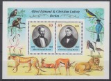 GERMANIA 1989 ALFRED EDMUND BREHM ZOOLOG SI SCRIITOR BLOC MNH, Nestampilat