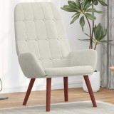 vidaXL Scaun de relaxare, alb crem, catifea 4102641