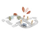 Puzzle cu pista din fetru si masinute, Speedy Monkey