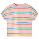 Tricou pentru copii, piersică, 140, vidaXL