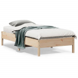 VidaXL Cadru de pat, 75x190 cm, lemn masiv de pin