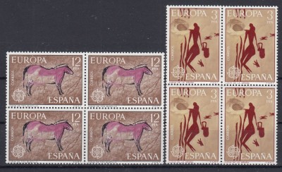 Spania 1978 - PICTURI RUPESTRE - EUROPA CEPT - Bloc de 4 - MNH foto