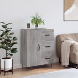 vidaXL Servantă, gri sonoma, 69,5x34x90 cm, lemn compozit