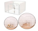 Tarc pliabil pentru caini si pisici, 90 x 60 x 60 cm, alb, Lean 13878