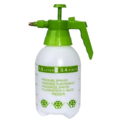 Pompa manuala pentru stropit, capacitate rezervor 1.5L, din plastic cu tija metalica, alb/verde foto