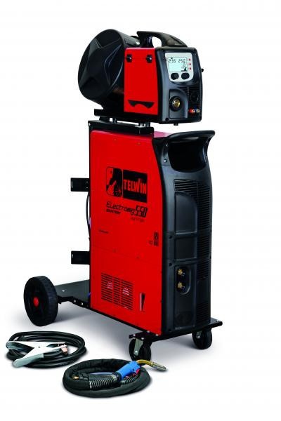 Aparat de sudura TELWIN tip MIG-MAG TIG MMA ELECTROMIG 550 SYNERGIC AQUA