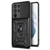 Husa pentru Samsung Galaxy S21 Ultra 5G - Techsuit CamShield Series - Black