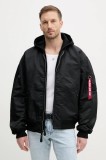 Alpha Industries geaca bomber MA-1 D-Tec Studio LW culoarea negru, de tranzitie, 156143