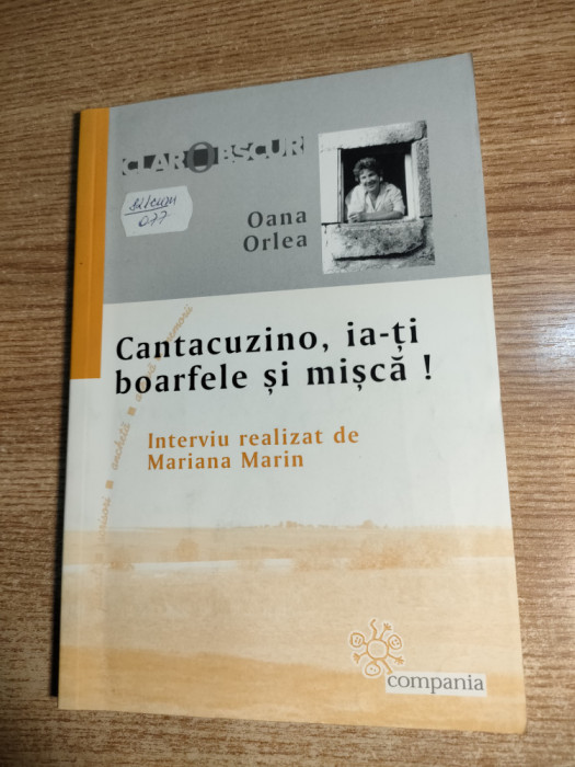 Oana Orlea - Cantacuzino, ia-ti boarfele si misca! - interviu de Mariana Marin