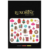 Sticker 3D Unghii LUXORISE, Christmas Fantasy XJZ-81