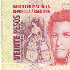 ARGENTINA █ bancnota █ 20 Pesos █ 2000 █ P-349 █ UNC █ necirculata