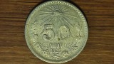 Mexic - moneda de colectie 8.3gr argint 720 - 50 centavos 1925 - an rar al seriei - frumoasa !