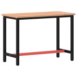 Cumpara ieftin Banc de lucru, 115x55x81,5 cm, lemn masiv de fag si metal