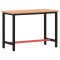 Banc de lucru, 115x55x81,5 cm, lemn masiv de fag si metal