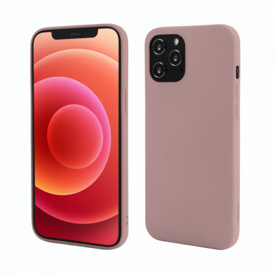 Husa Vetter GO pentru iPhone 12 Pro, 12, Soft Touch, Roz foto