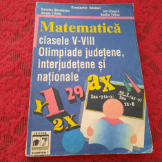 Matematica clasele V-VIII Olimpiade Judetene,interjudetene si nationale- Harabor