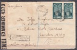 ROMANIA 1938 LP 128 CENTENARUL NASTERII REGELUI CAROL/PLIC CIRCULAT RECOMANDAT BUCURESTI-LONDRA 1940