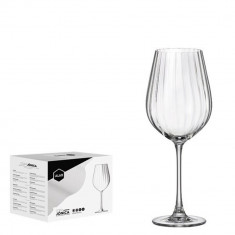 Set 6 pahare vin Jonica, Alar, 500 ml, sticla, transparent