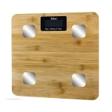 Cumpara ieftin Cantar de baie digital Zilan ZLN9008 Bambus, 180 kg, aplicatie Bluetooth OKOK