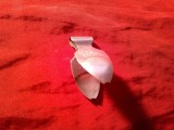 Agrafa - Clips vechi argint pt bancnote - DRP 1956 , marcaj JB P Marea Britanie , L=4,8cm