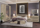 Dormitor Valencia Dulap 4 Usi Stejar K002, MP
