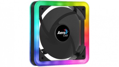 Ventilator Aerocool Edge14 120mm aRGB 12LED anti-vibratii 1200RPM foto