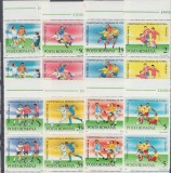 ROMANIA 1990 LP 1237 TURNEUL FINAL CM FOTBAL ITALIA PERECHE SERII MNH