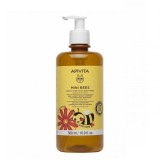 APIVITA Mini Bees Gel de duș delicat pentru păr și corp pentru copii 500 ml