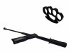 Set Autoaparare: Baston Telescopic Flexibil Negru 47cm + Box Pumnal 1cm Ideallstore Otel
