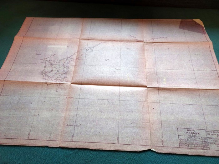 Schita osaturii de sprijin iaz nou de decantare Sasar, MMPG IPROMIN 1973