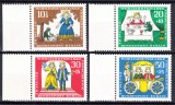 GERMANIA BERLIN 1966 BASME , FRATII GRIMM , SERIE COMPLETA NESTAMPILATA, Nestampilat