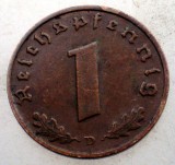 2.422 GERMANIA 1 REICHSPFENNIG 1937 D, Europa, Bronz