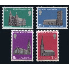 Guernsey 1971 - Biserici, Crăciun, serie neuzata