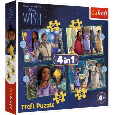PUZZLE TREFL 4IN1 WISH VISELE DEVIN REALITATE foto
