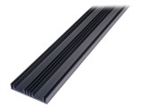 Radiator cu aripioare negru 1000mm x 105mm