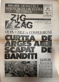 Zig Zag Magazin nr. 40 1990, 16 pagini, 24x30 cm, limba romana, coperti brosate, stare buna, buna, Almanah