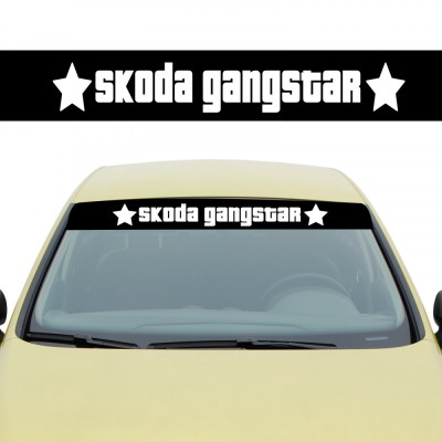 Sticker Parasolar Skoda , Autocolant Personalizat pentru Parbriz foto